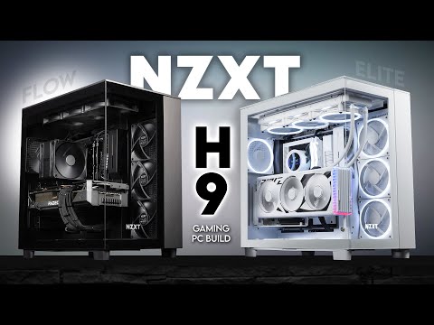 H9 Flow or Elite?! NZXT Stepped Up! | RGB &amp; Blackout Gaming PC Build | ROG Strix RTX 4090, i9 13900K