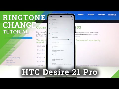 How to Change Ringtone on HTC Desire 21 Pro – Ringtone List
