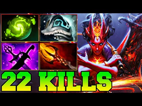 22 Kills QOP Dota 2 Mid - Best Queen Of Pain Dota 2 Pro Gameplay Guide Build 7.36