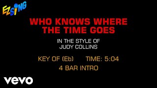 Judy Collins - Who Knows Where The Time Goes (Karaoke)