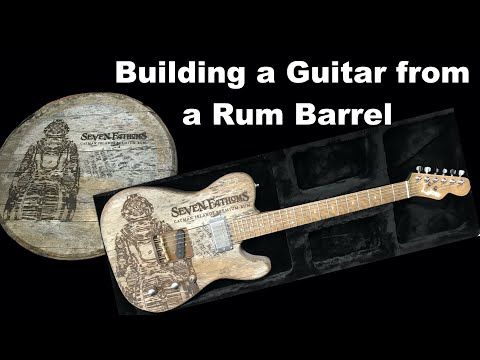 Building a Guitar from a Rum Barrel - Full Time Lapse Video