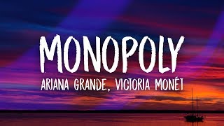Ariana Grande - Monopoly (Lyrics) ft. Victoria Monét