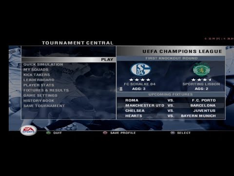 UEFA CHAMPIONS LEAGUE 2006-2007 - Sporting Clube (POR) vs FC Schalke 04 (GER) Oitavas de Final [PS2]