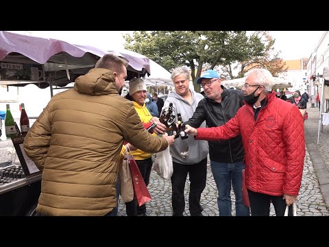 Neues Brucker Bier am Wochenmarkt in Bruck a.d. Leitha