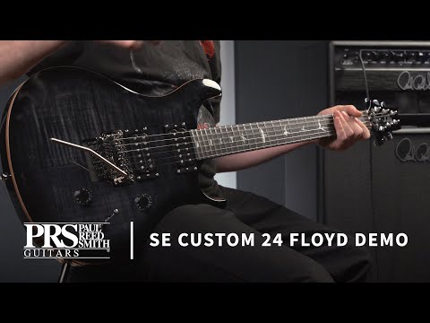 PRS SE Custom 24 Floyd Electric Guitar - Charcoal Burst image 5