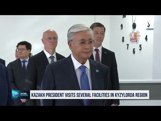 Президент Казахстана посетил ряд объектов Кызылординской области