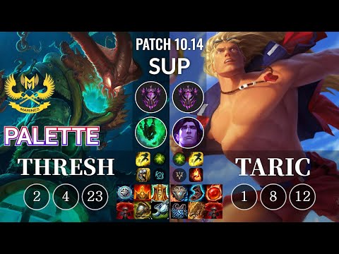 GAM Palette Thresh vs Taric Sup - KR Patch 10.14