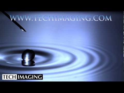 High Speed Camera Video - Water drop bouncing
