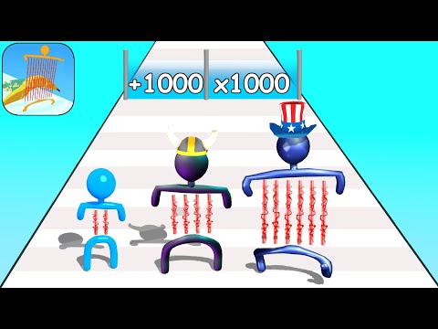 Satisfying Mobile Games: Laser Man Run, Spider Train Merge, Tofu Girl, Roof Rails, Count Masters...