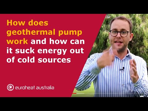 How does geothermal pump work and how can it suck energy out of cold surroundings and sources