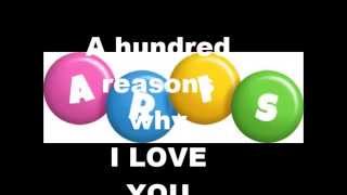 ALL OF ME- A hundred reasons why i love you..