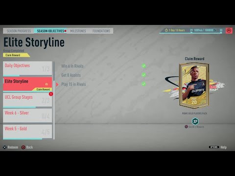 FIFA 20- Ultimate Team: Season Objectives (Elite Storyline) Reward #254