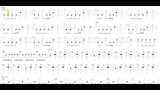 Glissando + Rough Silk + Drum only + Drum tab