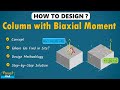 How To Design Column With Biaxial Moment Eccentrically Loaded Column Eccentric Axial Loading