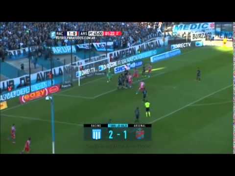 Racing 2 vs Arsenal 1 - Los Goles!!! Fecha 21 Primera Division 2015