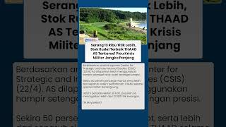 Dalam 39 Hari Operasi, CSIS Sebut AS Habiskan Banyak Rudal Presisi dan Sistem Pertahanan