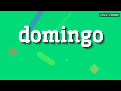 DOMINGO - HOW TO PRONOUNCE IT? #domingo