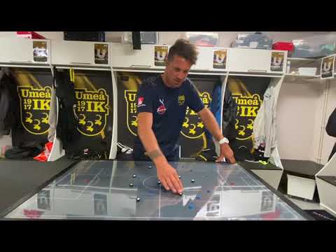 Robert Bergström: Taktik, Umeå IK-Piteå IF (matchbilder+taktiktavla)