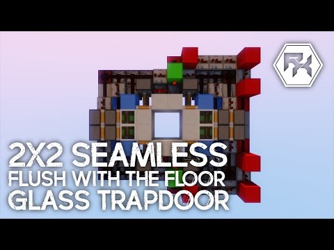Insane 2x2 Glass Trapdoor Tutorial! (Minecraft Redstone)