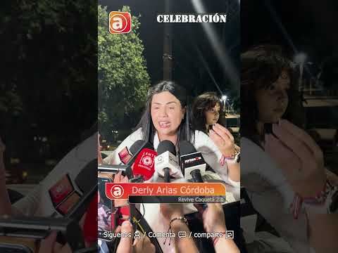 DERLY ARIAS CÓRDOBA, EN PLENA CELEBRACIÓN FELICITÓ A LOS CIUDADANOS POR EL LOGRO ALCANZADO.