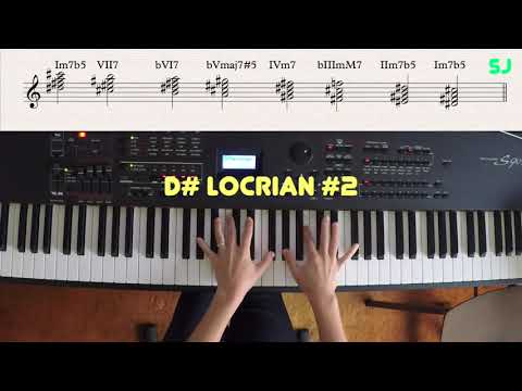 Let's Practice together! - Locrian #2 Mode - cluster, scales & chords