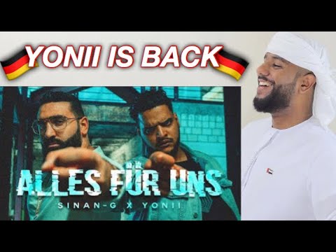 ARAB REACTION TO GERMAN RAP BY SINAN-G feat. YONII - ALLES FÜR UNS