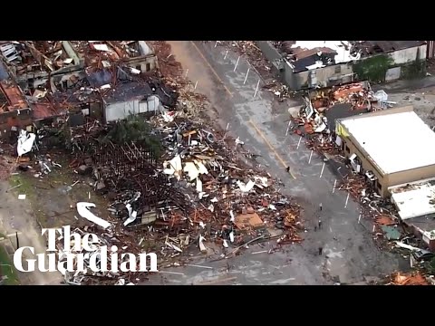 Aerial footage shows destruction in wake of Oklahoma tornadoes