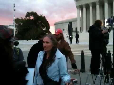 Westboro Baptist Church member interviewed outside Supreme Court arguments in Snyder v. Phelps