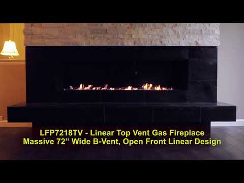 Golden Blount 72" B-Vent Linear Gas Fireplace, Natural Gas (LFP7218-NG)