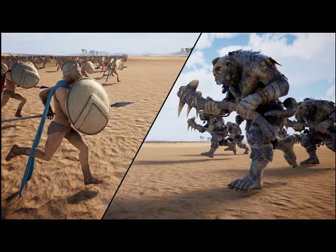 300 Troll Warriors vs 70,000 Spartans | Ultimate Epic Battle Simulator 2 | UEBS 2