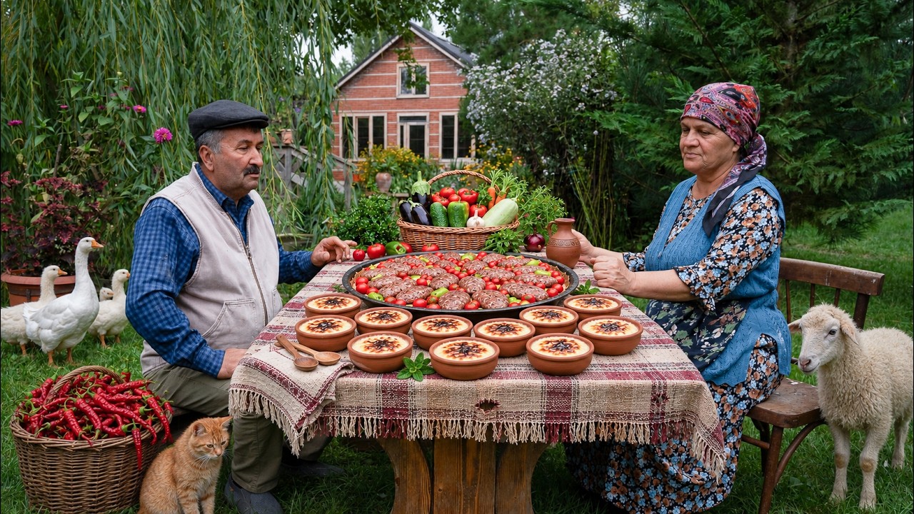 Rustic Garden Lunch | Fresh & Homemade Village Food  🌿🏡