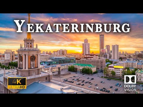 Yekaterinburg Russia 🇷🇺 in Fantastic 4K Ultra HD HDR 60fps Drone Video
