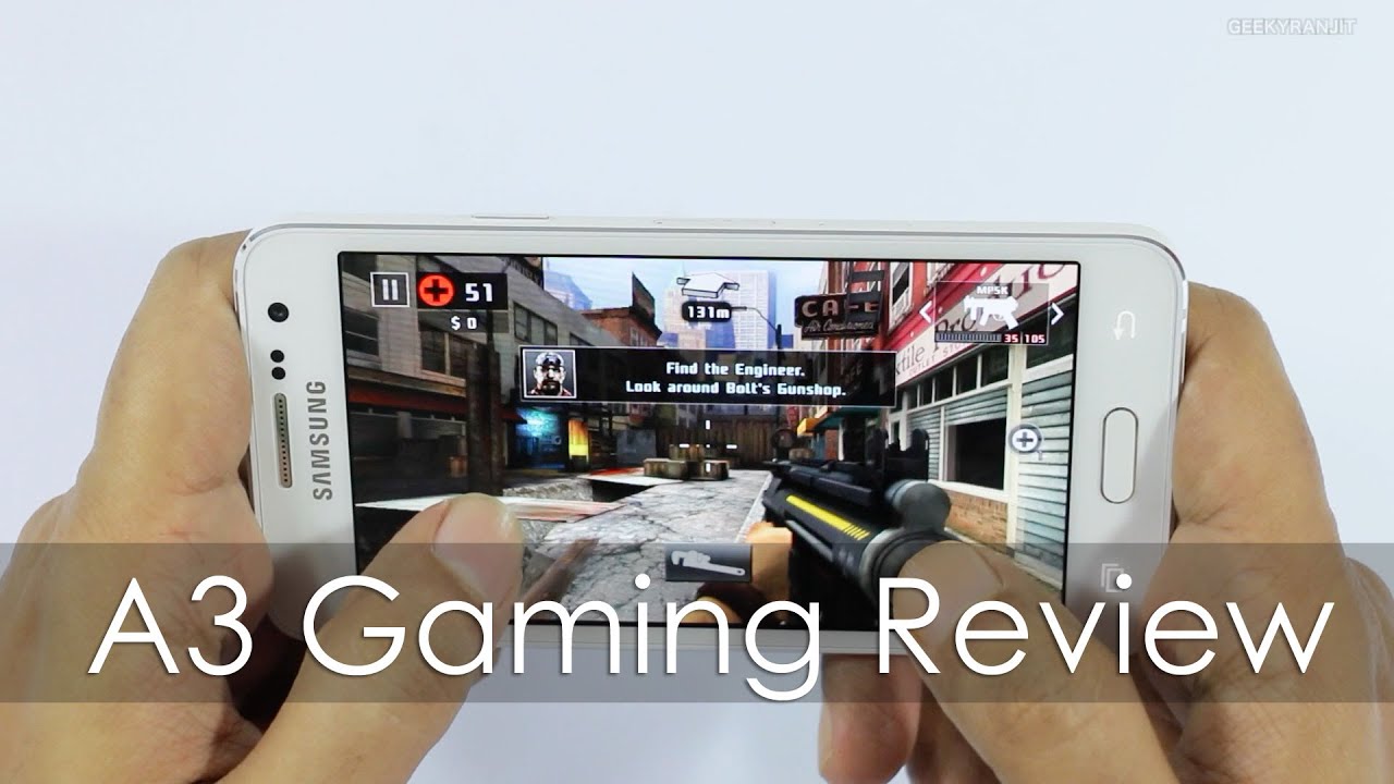 Samsung Galaxy A3 Smartphone Gaming Review