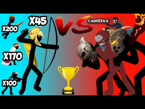 All Stick War Legacy Units Team Vs All Giants Bosses Team | Points Tournament | CoolStick