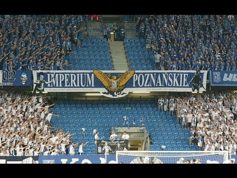 Rozstąpienie w Kotle podczas Lech - Honka 2:1 (25.07.2013, HD 1080p)