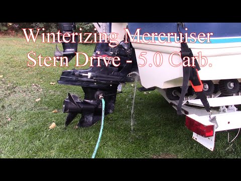 Winterize Mercruiser 5.0L Stern Drive Alpha 1
