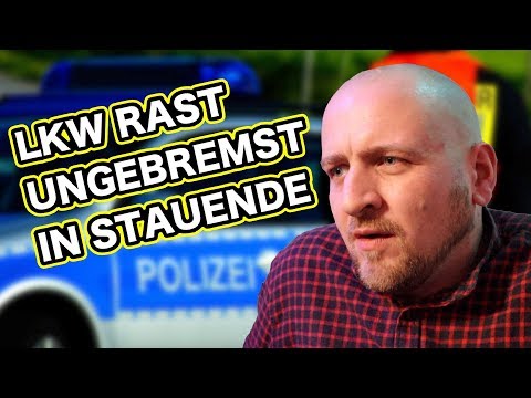 LKW RAST UNGEBREMST IN STAUENDE