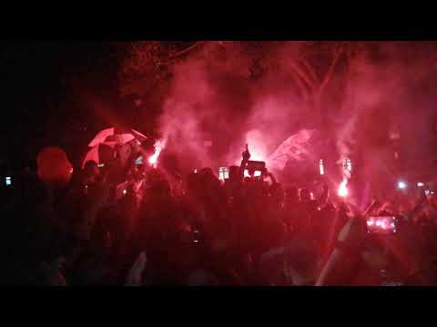 "Banderazo Centenario Rojinegro" Barra: La 12 &bull; Club: Alajuelense