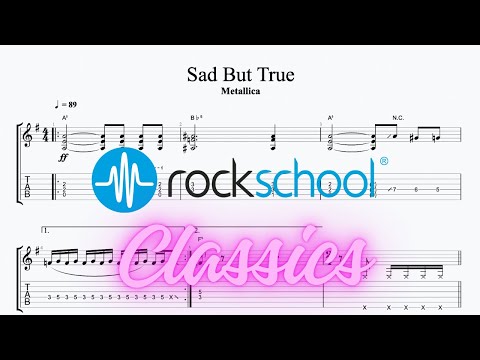 Sad But True - Metallica, Rockschool Classics Electric Guitar Grade 5