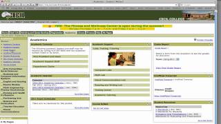 MyCecil tutorial Academics tab