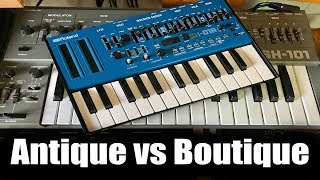 Video thumbnail for Roland Boutique SH-01A vs Antique SH-101 by LEK Productions