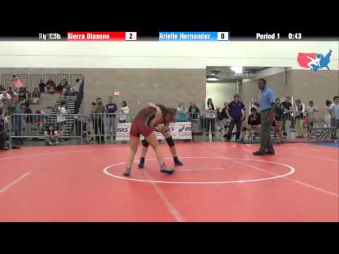 FILA Junior 51 kg / 112.25 lbs. - Sierra Blasone vs. Arielle Hernandez