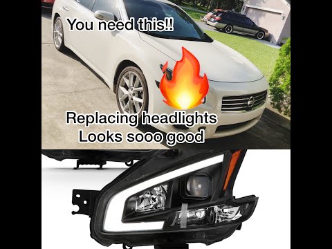 7th gen Maxima Custom Headlights install.