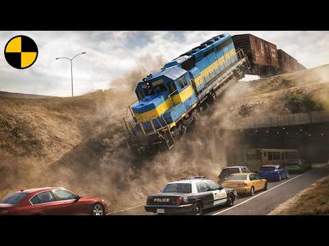 Trains vs Cars 5 | BeamNG Drive