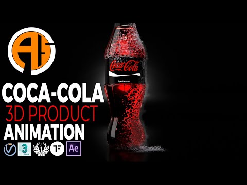3d Product Coke Bottle Animation