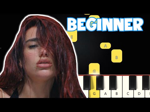 Houdini - Dua Lipa | Beginner Piano Tutorial | Easy Piano