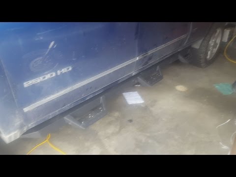 ICI Magnum RT 3 step running board installation on 2015 2500 silverado