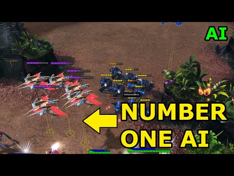 50,000 APM BATTLE - Starcraft 2 AI - WickedBot vs negativeZero