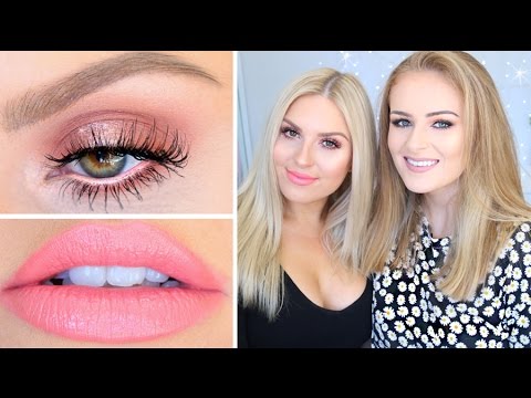 Perfect Peach Makeup ♡ Get Ready With Me & Sally Jo! Video