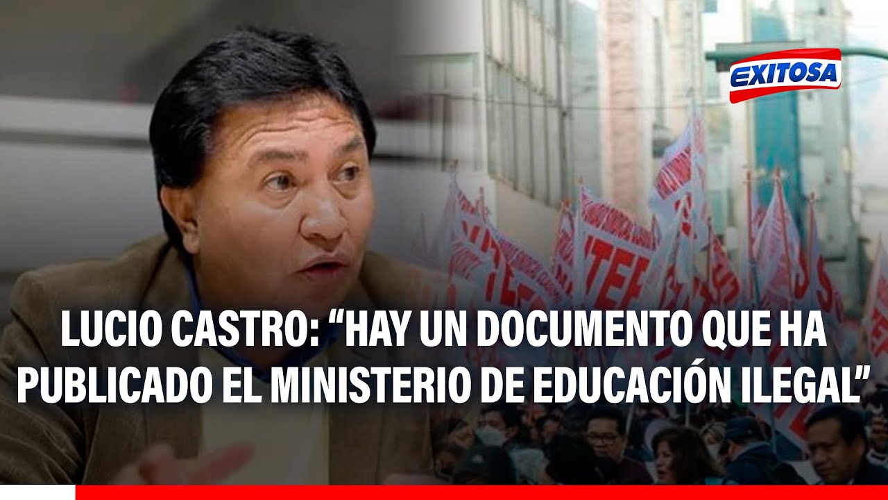 🔴🔵 Sutep acata paro nacional: Exigen el 6% del PBI al sector educación